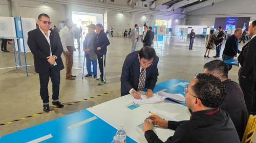 Manuel Baldizón en las elecciones del CANG. (Foto: Estuardo Paredes/Nuestro Diario)