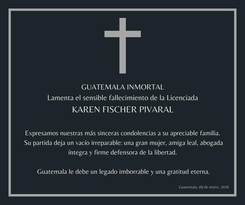 Esquela publicada por Guatemala Inmortal. (Foto: Cortesía!