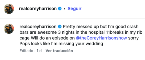 corey harrison precio de la historia 5