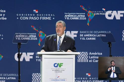 Bernardo Arévalo, Panamá, Foro Económico Internacional, CAF, Economía, 03