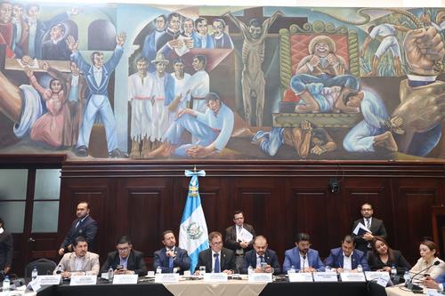 En la sesión de jefes de bloque se definirán los temas prioritarios para las sesiones del pleno en la semana. (Foto: Congreso Guatemala)