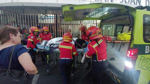 El herido fue identificado como José Pablo Moscoso Cárdenas. (Foto: Bomberos Municipales)