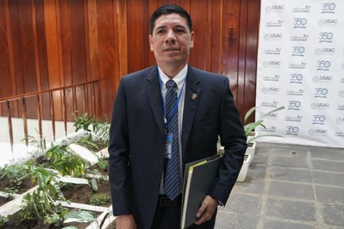 José Luis Aguirre Pumay, resultó electo en calidad de suplente para magistrado de la CC por parte del CSU de la Usac. (Foto: Wilder López/Soy502)