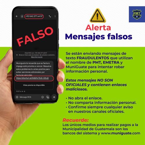 Está circulando información falsa que no fue emitida por la Municipalidad de Guatemala. (Foto: Municipalidad de Guatemala)