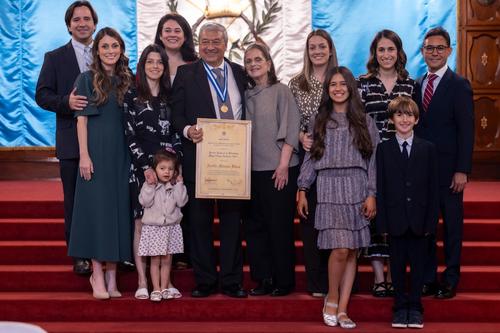 En el Palacio Nacional de la Cultura se llevó a cabo la entrega del Premio Nacional de Literatura Miguel Ángel Asturias. (Foto: Cortesía MCD)