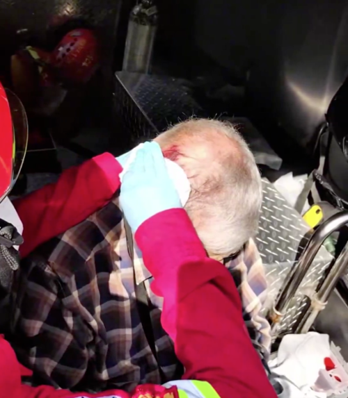 El adulto mayor presentaba heridas abiertas en la cabeza. (Foto: Amílcar Montejo)