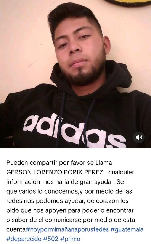 Familiares pedían información del ahora fallecido por medio de redes sociales. (Foto: Redes Sociales)