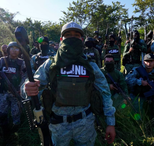 Integrantes del CJNG. (Foto: redes sociales)