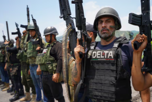 Integrantes del CJNG. (Foto: redes sociales)