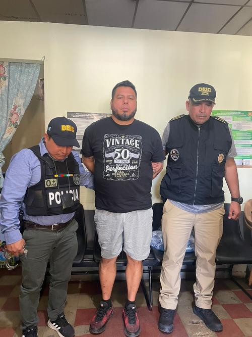 El capturado con fines de extradición fue identificado como Hugo Francisco Sandoval Yanes. (Foto: PNC)