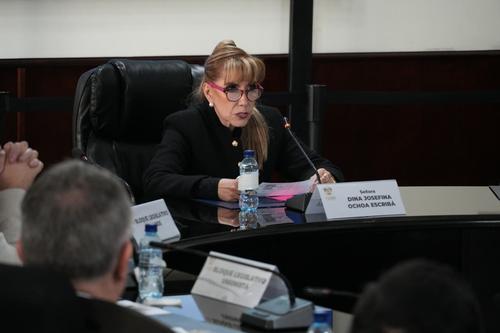 Dina Ochoa, actual magistrada de la CC, respondió a las interrogantes de los diputados del Congreso en su proceso para ser reelecta. (Foto: Wilder López / Soy502)