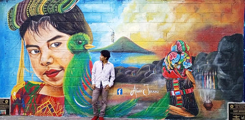 Ha creado entre 70 y 80 murales en distintos departamentos del país, además de varios proyectos en la capital. (Foto: Agust Julajuj)