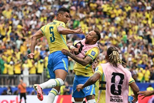 La Canarinha ha rematado 10 veces de cabeza. (Foto: AFP)