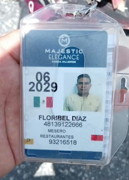 El guatemalteco Floribel Diaz trabajaba como mesero en Cancún para darle una mejor vida a su familia. (Foto: Alerta MX)