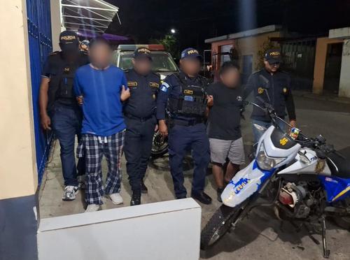 Los capturados deberán responder a la justicia al ser vinculados al delito de extorsión. (Foto: PNC)