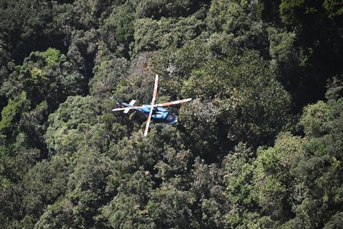 La zona montañosa ha complicado las labores de rescate debido a las condiciones del terreno. (Foto: Ejército de Guatemala)