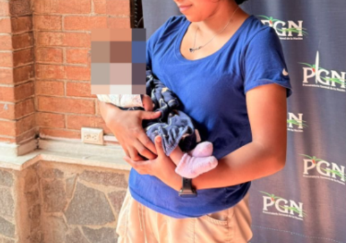 La recién nacida fue dada de alta del hospital y permanece bajo protección mientras continúa su recuperación. (Foto: PGN)