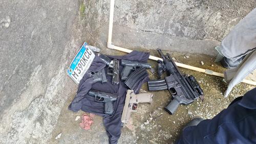 Las armas fueron enviadas al INACIF. (Foto: PNC)