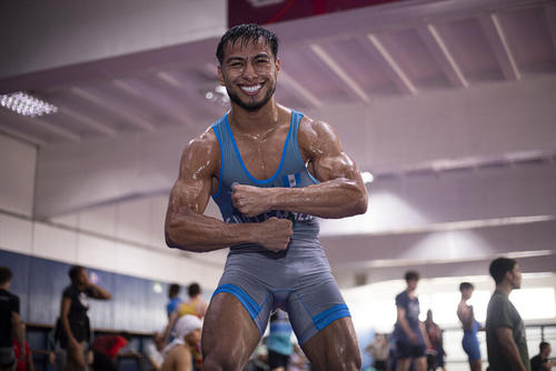 Emerson Felipe se consolida en la selección nacional de lucha. (Foto: Cortesía CDAG)