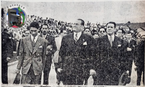 El presidente Juan José Arévalo estuvo presente en la inauguración del estadio. (Foto: Cortesía Fototeca Quetzaltenango)