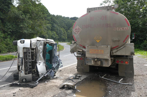El accidente dejó como saldo cuatro personas heridas. (Foto: Julio Bala/Colaborador)