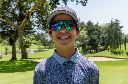 Julián Penagos, fue el mejor jugador en la división de caballeros, al ubicarse en el puesto 52, en la categoría de 13 a 14 años. (Foto: Asogolf)