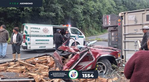 El picop quedó completamente destruido. (Foto: ASONBOMD)