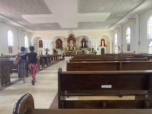 Conoce la monumental cruz de 37 metros en el techo de la iglesia de San Andrés Itzapa. (Foto: Carlos Sotz/Colaborador)