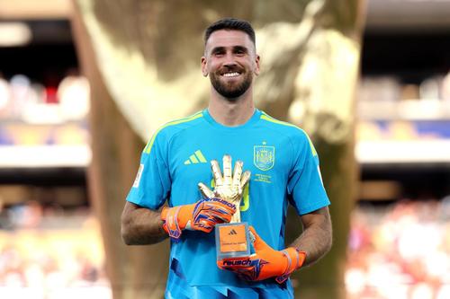 Unai Simón registró una velocidad promedio de 3.37 kilómetros por hora y recorrió 48090.58 metros durante la Copa del Mundo 2026. (Foto: FIFA)