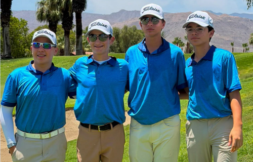 La delegación guatemalteca en el World Championshipo Junior, estuvo integrada por Cristian Castillo, Eduardo Rodas, Adrián Fajardo, Thiago Arriola, y Matías Calderón. (Foto: Asogolf)
