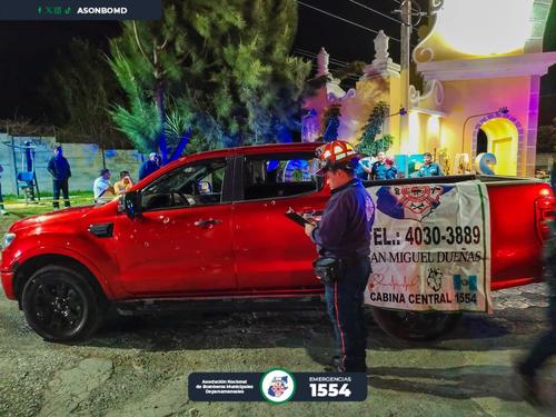 (Foto vía: Bomberos Municipales Departamentales)
