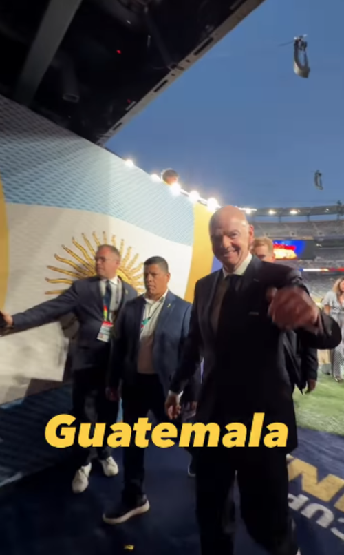 Gianni Infantino, Guatemala, saludo, Mundial 2026, FIFA, Soy502, Guatemala 1