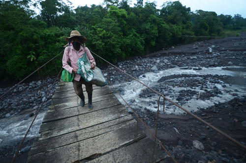 El Antiguo Palmar fue destruido en 1983, por una serie de flujos de lodo y material volcánico del volcán Santiaguito. (Foto: Ángel Revolorio/Colaborador)
