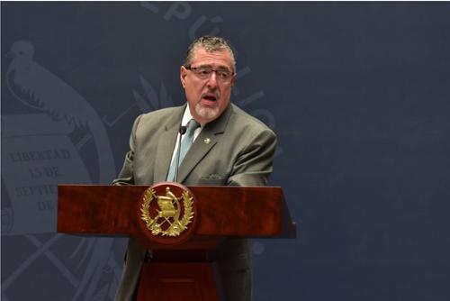El presidente de la República rechazó las sanciones contra los estudiantes de la Usac. (Foto: Estuardo Paredes/Colaboración)