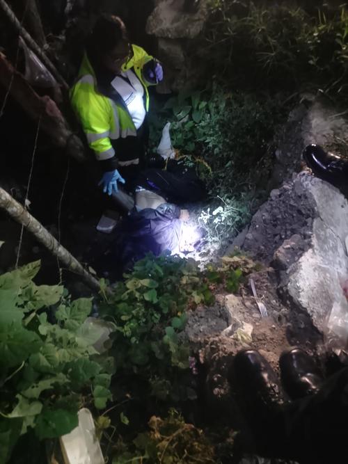 El cuerpo del hombre sin vida fue hallado en una hondonada. (Foto: CVB)