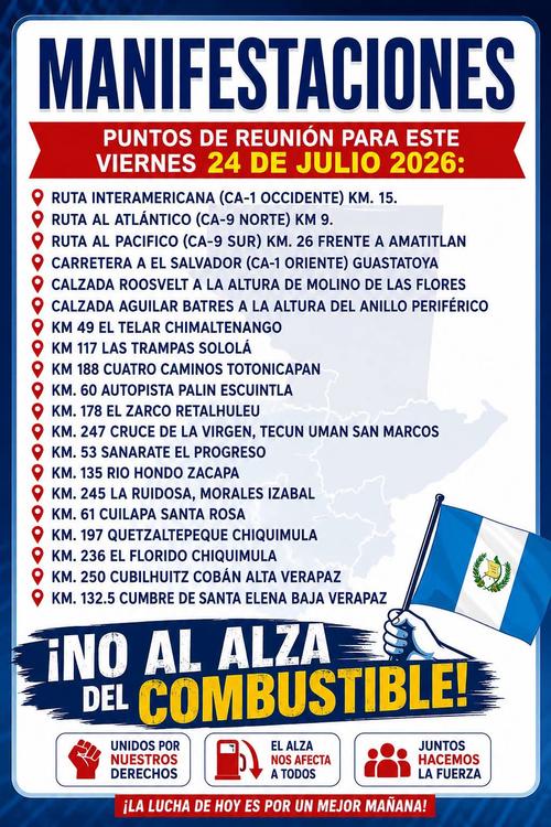 Puntos que podrían presentar bloqueos este viernes. (Foto: Redes sociales)