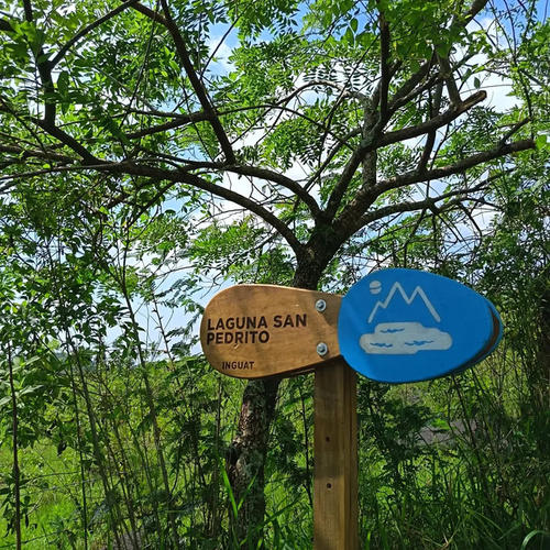 El camino señalizado hacia la laguna San Pedrito. (Foto: IG/Bugama_06)
