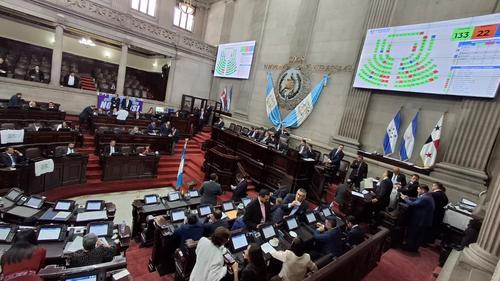 Durante la discusión de aprobación Un grupo de diputados presentó una petición el 29 de julio para modificar el artículo 1 del Decreto 6709 conforme al artículo 126 de la Ley Orgánica del Organismo Legislativo. (Foto: Wilder López/Soy502)