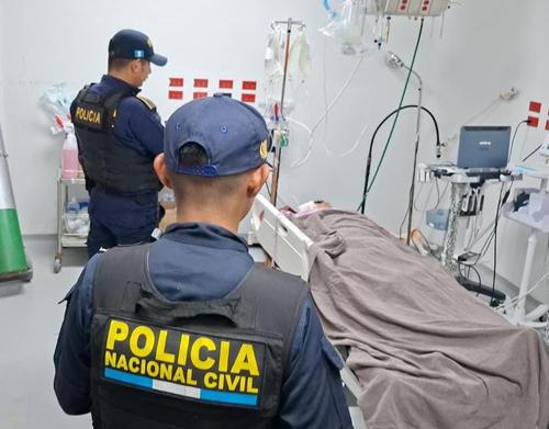 El terrorista se encuentra herido y con custodia policial. (Foto: PNC)