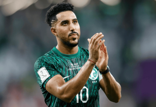 Salem Al-Dawsari ha participado en los Mundiales de Rusia 2018 y Catar 2022. Suma 6 partidos y ha marcado 3 goles.