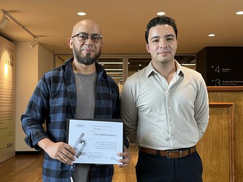 El tercer premio fue para Luis Alejandro González por la obra de la serie "Estatuas de sal": Compresión física de las lágrimas silencios paralelos (díptico). (Foto: Sandra Sebastián/Colaboradora)