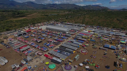Esta es la vista aérea del campo de la feria en años anteriores. (Foto: Municipalidad de Jutiapa)
