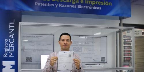 En el portal de Registro Mercantil se debe llenar el formulario. (Cortesía AGN)