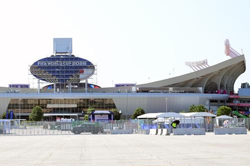 Vista del Estadio Kansas City durante la jornada de visita para los medios previa a United 2026.