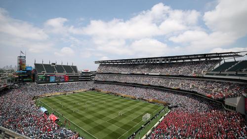 El estadio en Filadelfia puede recibir a 69 mil aficionados.