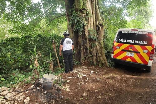 El cuerpo fue localizado en un área boscosa. (Foto: Redes Sociales)