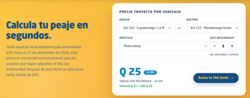 El pago del peaje se descontará según los kilómetros recorridos en la autopista. (Imagen: captura de pantalla)