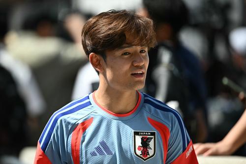 Takefusa Kubo, que se formó en las inferiores del FC Barcelona, es una de las máximas figuras del cuadro japonés. (Foto: AFP)