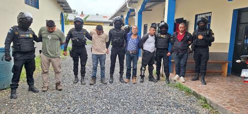 Cinco personas fueron capturadas tras enfrentamiento con la PNC. (Foto: Eunise Valdez)