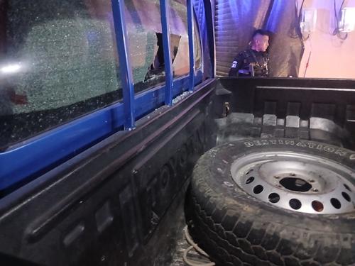 La unidad policial recibió múltiples impactos de bala. (Foto: Eunise Valdez)